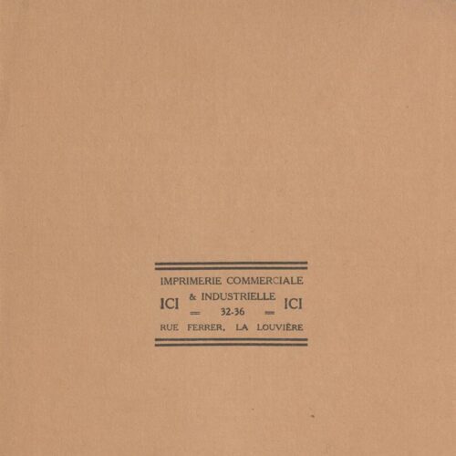 19 x 14 εκ. 6 σ. χ.α. + IV σ. + 165 σ. + 9 σ. χ.α., όπου στο verso του εξωφύλλου τυπογρα�